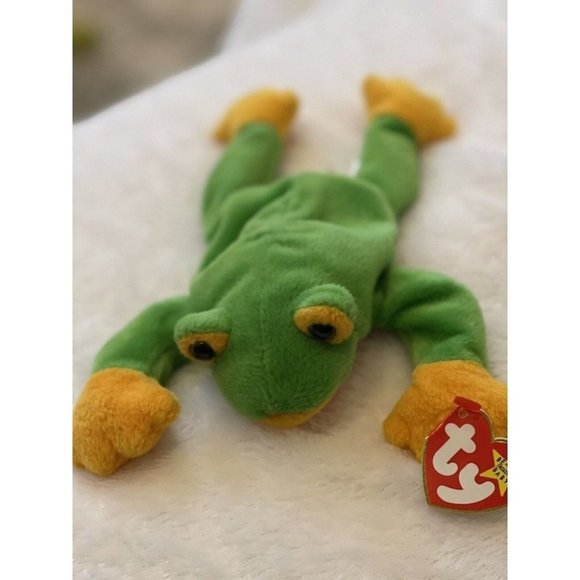 Other | Rare Retired Ty Beanie Baby Smoochy With Tag Errors Pe Pellets